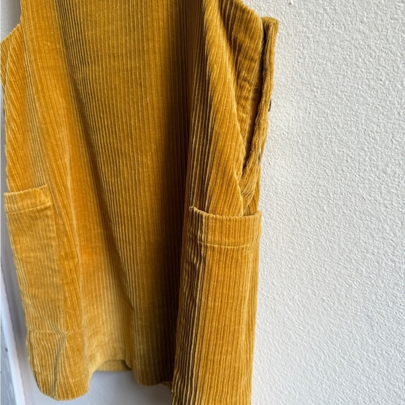 Zara Mustard Corduroy Dress - Picture 5 of 9